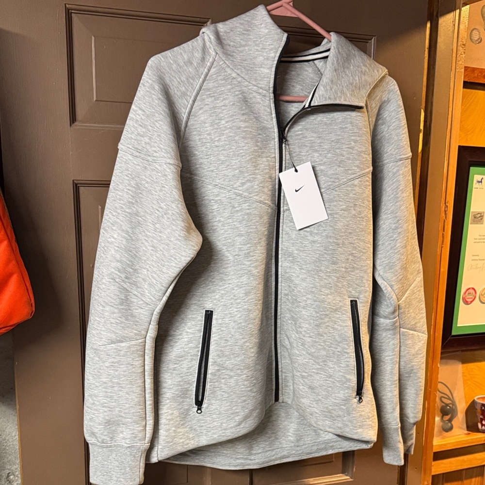 Nike Heather Gray Zip-Up Jacket